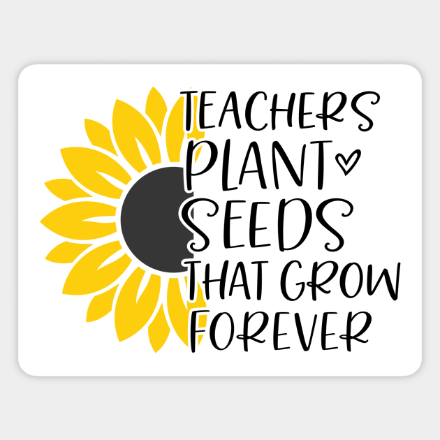 teacher plant seeds Magnet by Hany Khattab